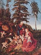 Lucas Cranach The Rest on The Flight into Egypt oil painting artist